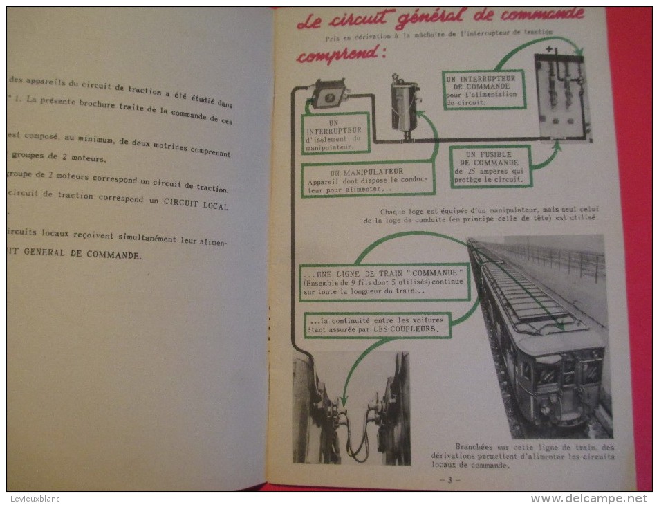 Train/ Manuels / de l'équipement Electrique des motrices SPRAGUE-THOMSON/TransportsParisiens/1947-48   TRA8