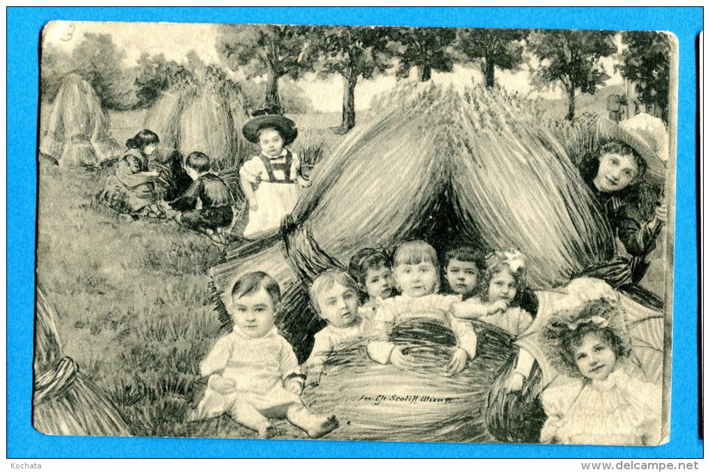 LIPP865, Enfants, Bébés, Scolih, Précurseur, Circulée 1906 - Neonati