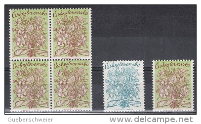 TCHECOSLOVAQUIE - Essais De 1979 Thème Flore - Bouquet Neufs - Proofs & Reprints