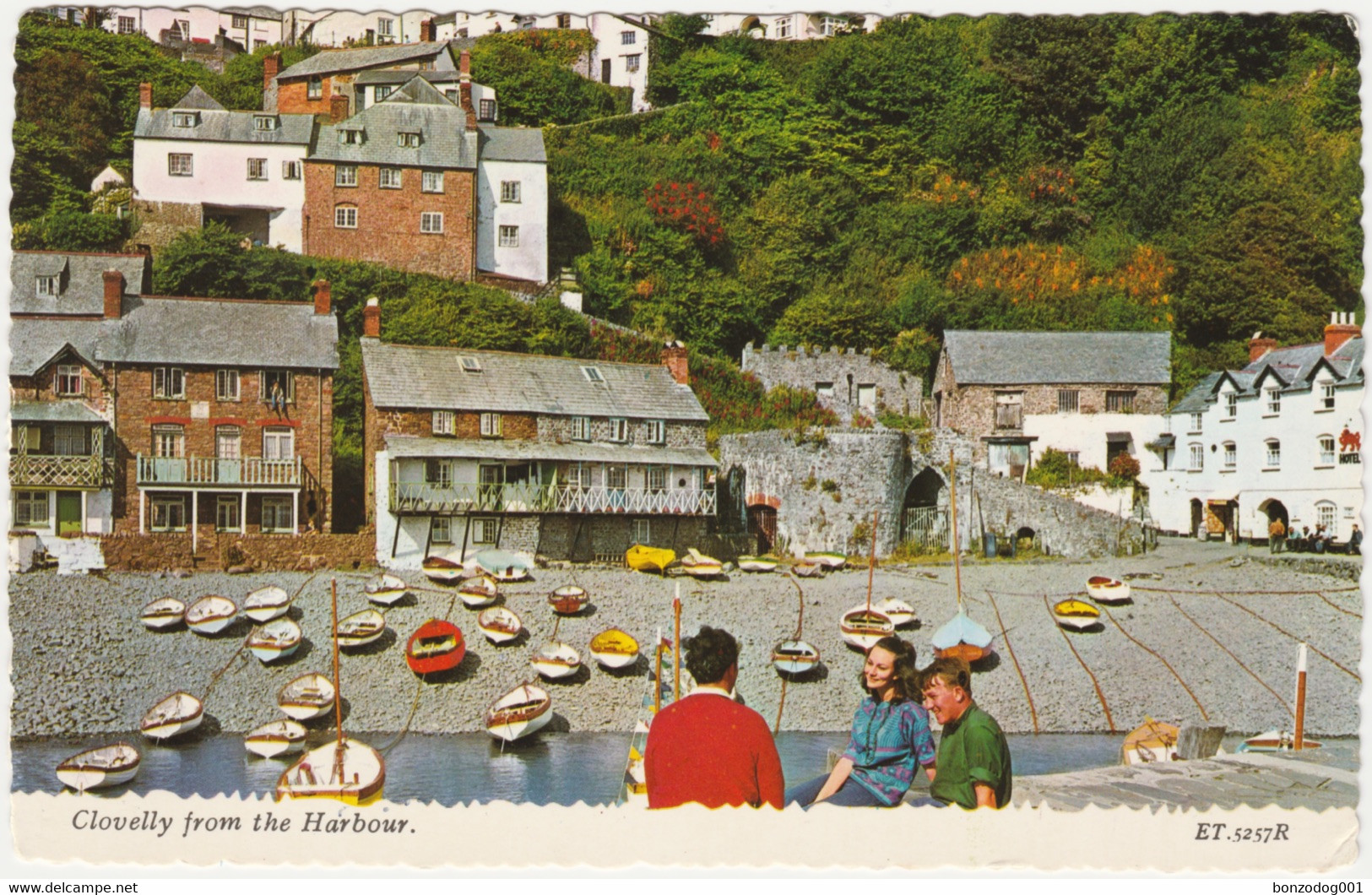 Clovelly From The Harbour, Devon. Unposted - Clovelly