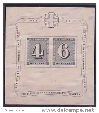 Switzerland 1943 Zürich M/s ** Mnh (24095) - Blocks & Sheetlets & Panes