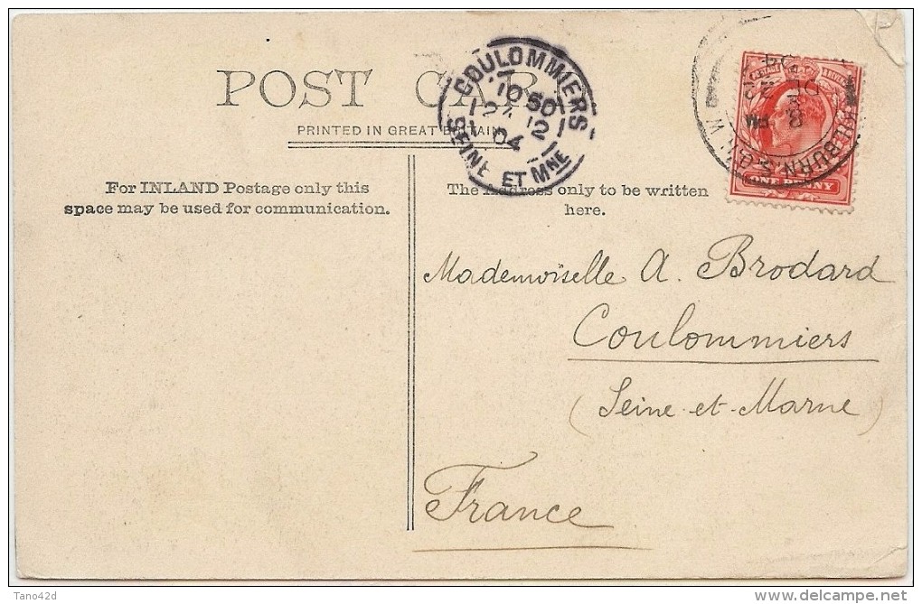 LBEL - GRANDE BRETAGNE EDWARD VII SUR CPA  BANK AND EXCHANGE LONDON VOYAGEE 1904 - Unclassified