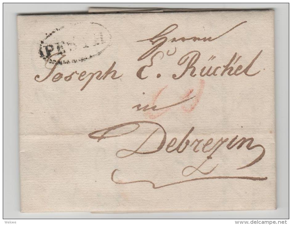 Ung132 /  UNGARN -  Pesth -Debrezin 1832 - ...-1867 Prephilately