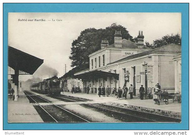 CPA Chemin De Fer - Arrivée Du Train En Gare De SABLE-SUR-SARTHE 72 - Sable Sur Sarthe