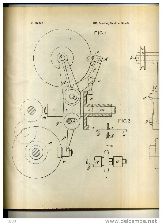 - SYSTEME DE COUPE DES CIGARETTES POUR MACHINES A BOUDIN CONTINU  . BREVET D´INVENTION DE 1902 . - Sonstige & Ohne Zuordnung