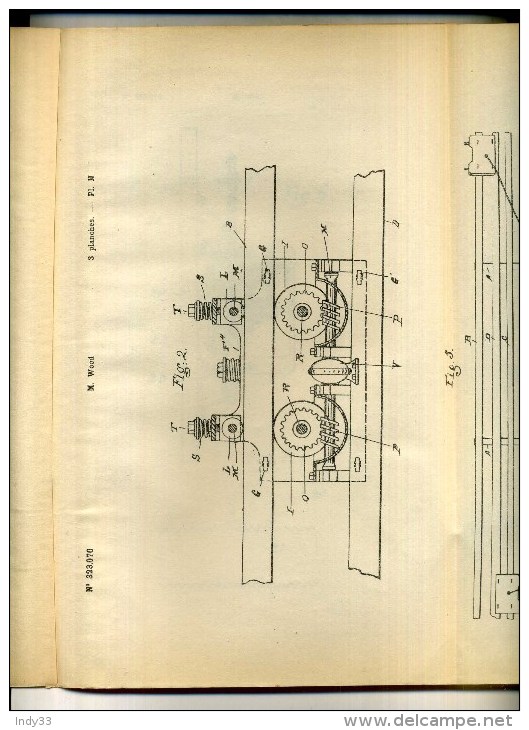 - HALAGE DES BATEAUX SUR LES CANAUX ET LES EAUX TRANQUILLES . BREVET D´INVENTION DE 1902 . - Technique Nautique & Instruments