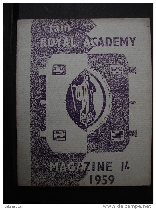 Liv. 468.  Tain Royal Academy. Magazine 1959. - Schule/Unterricht