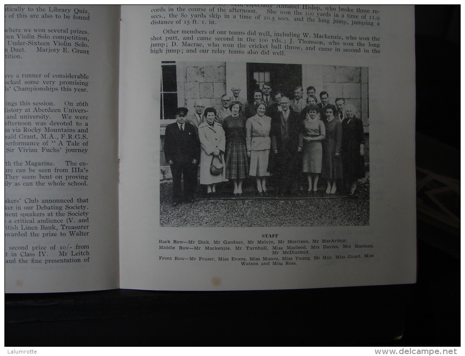 Liv. 468.  Tain Royal Academy. Magazine 1959. - Schule/Unterricht