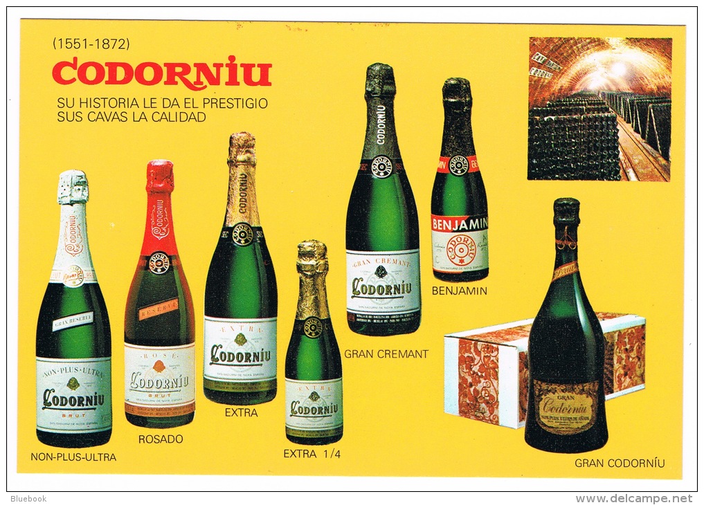 RB 1049 -  Pack With 7 Postcards &amp; 1 Card Advertising Cavas Codorniu Spain - Wine Alcohol - Advertising