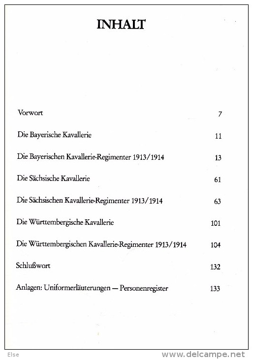 HUGO F W  SCHULZ  KAVALLERIE  REGIMENTER 1913 1914  -  133 PAGES AVEC SON BOITIER  -  NOMBREUSES ILLUSTRATIONS - 5. Zeit Der Weltkriege