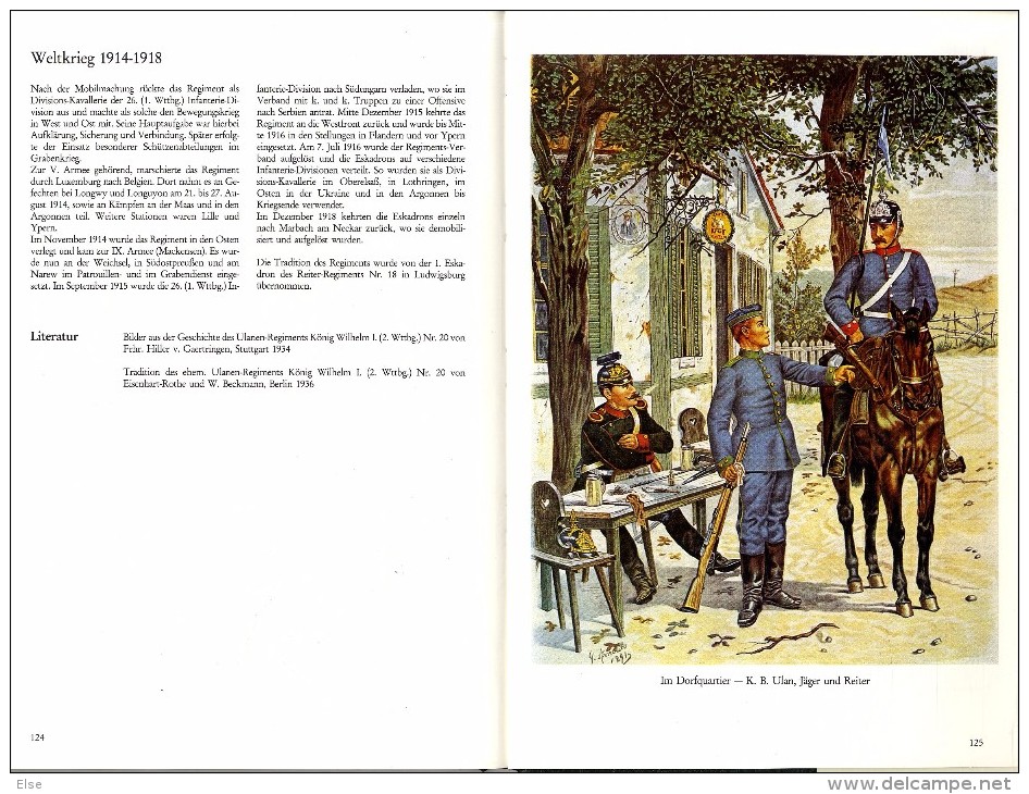 HUGO F W  SCHULZ  KAVALLERIE  REGIMENTER 1913 1914  -  133 PAGES AVEC SON BOITIER  -  NOMBREUSES ILLUSTRATIONS - 5. Guerres Mondiales