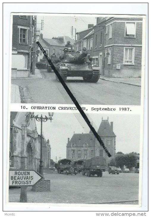 CPM - Opération Crevecoeur, Septembre 1987 - Armée, Militaires, Tanks Tank - Crevecoeur Le Grand