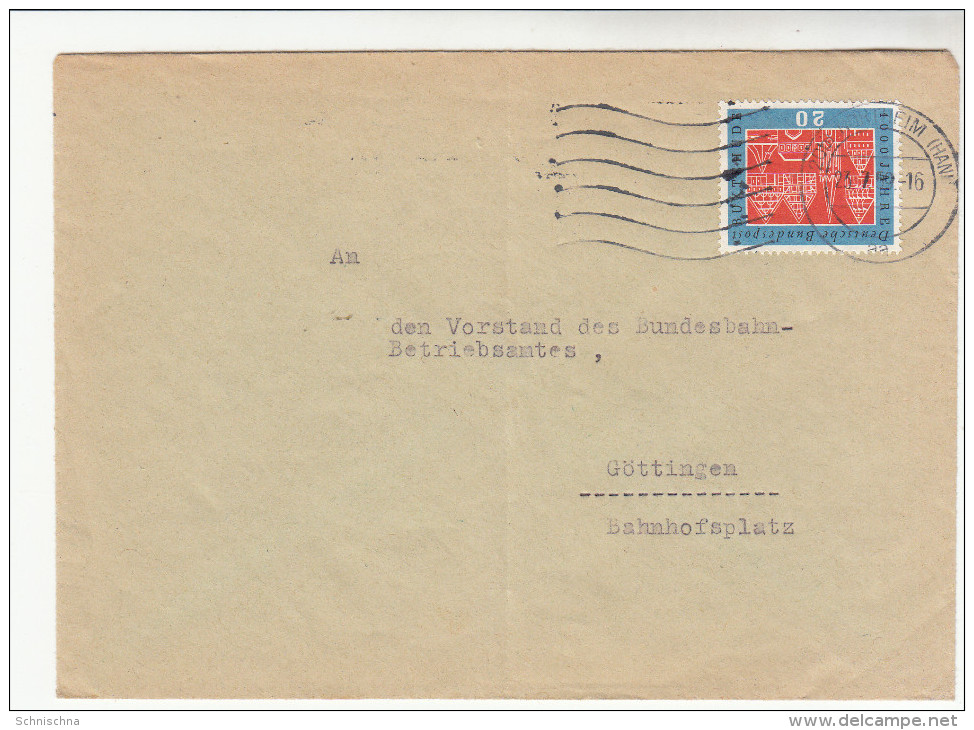 BRD Brief-Kuvert, Stempel Northeim, Sondermarke, EF, 1959 - Otros & Sin Clasificación