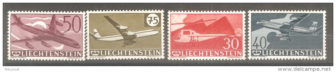 Serie Nº A-34/7 Liechtenstein - Poste Aérienne