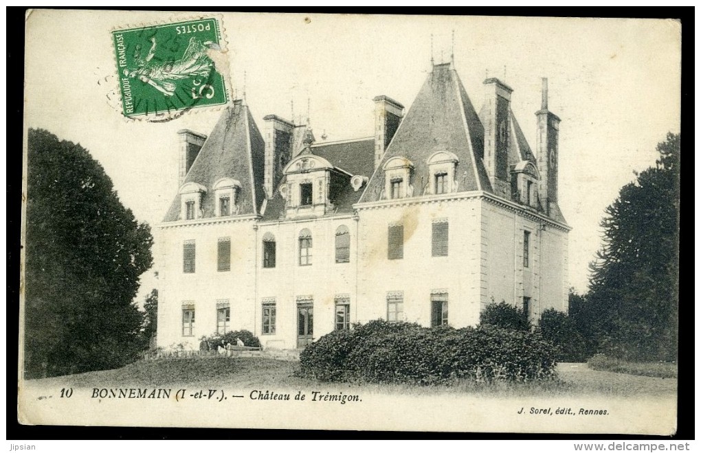 Cpa  Du 35 Bonnemain -- Château De Trémigon   AA20 - Autres & Non Classés