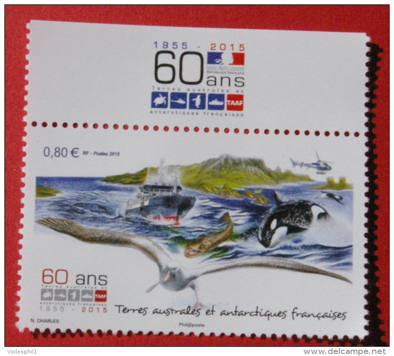 TAAF 2015  60ans Des TERRES AUSTRALES - Unused Stamps