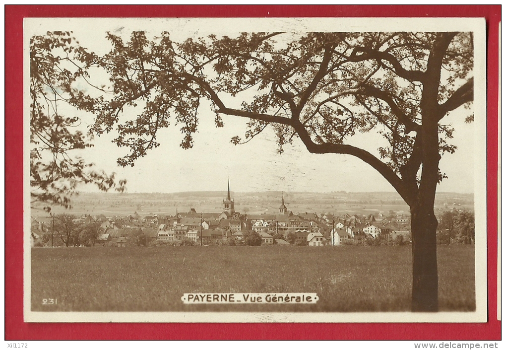 EZQ-10 Payerne  Au Printemps, Pommiers En Fleurs, Vue Générale. Cachet 1922 - Payerne