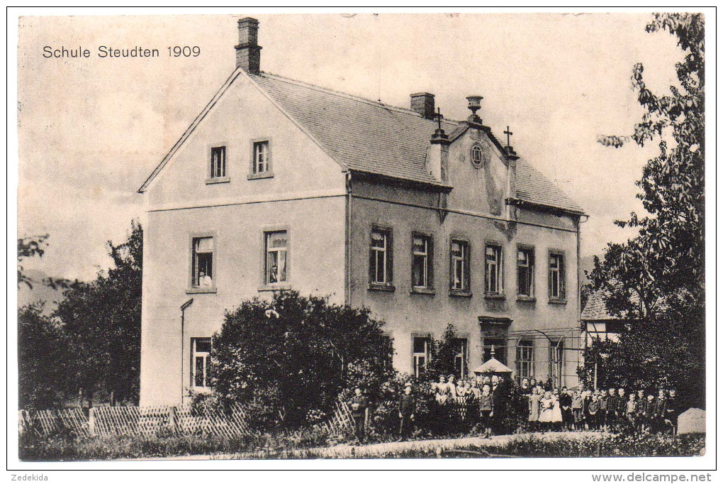 0743 Alte  AK Ansichtskarte - Steudten Schule - Gestempelt Rochlitz 1910 - TOP - Rochlitz