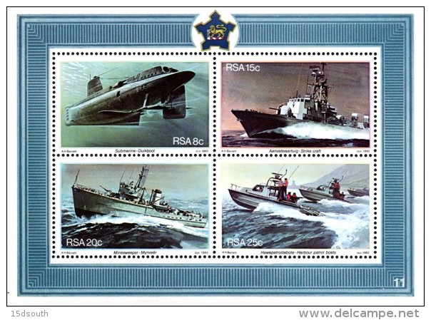 South Africa - 1982 25th Anniversary Of Simonstown Navy Base MS (**) # SG 510 , Mi Block 13 - Neufs