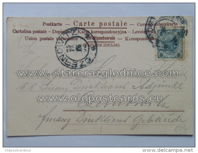 Ukraine 104 Czernowitz Lwow Postmark Kirchner Raphel Art Deco - Ukraine