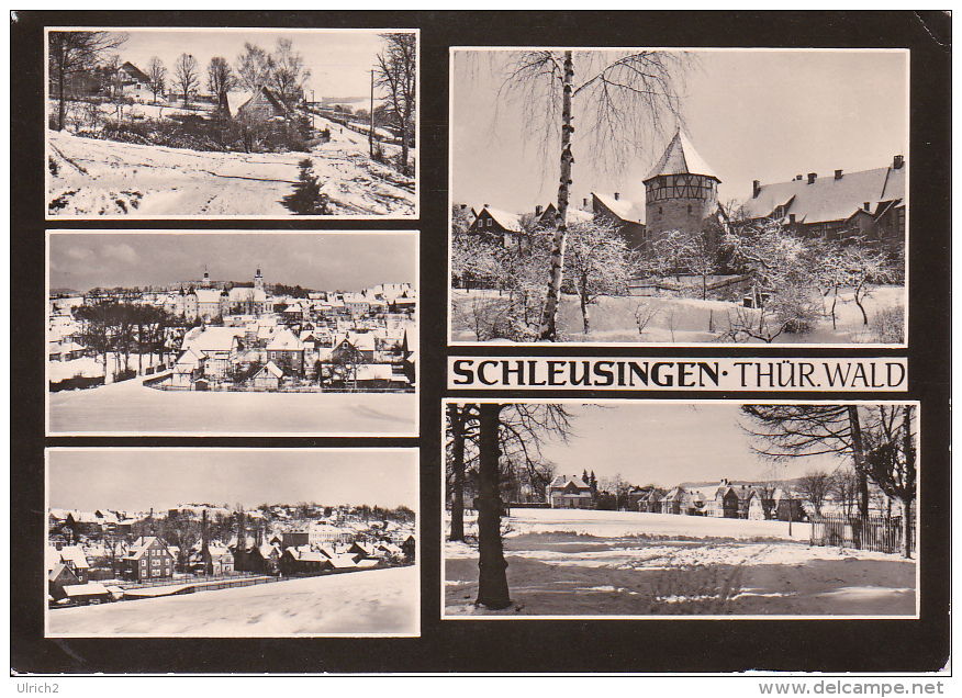 AK Schleusingen - Thüringen - Winter - Mehrbildkarte - 1970 (17550) - Schleusingen
