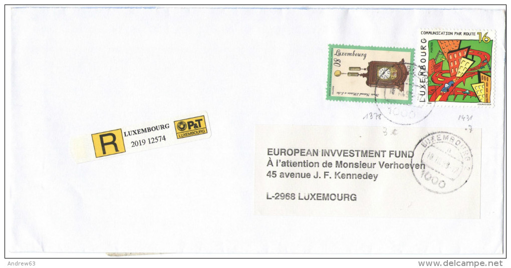 LUSSEMBURGO - LUXEMBOURG - 1998 - Registered - 80 Musée National D'Histoire Et D'Art + Communication Par Route - Viag... - Covers & Documents