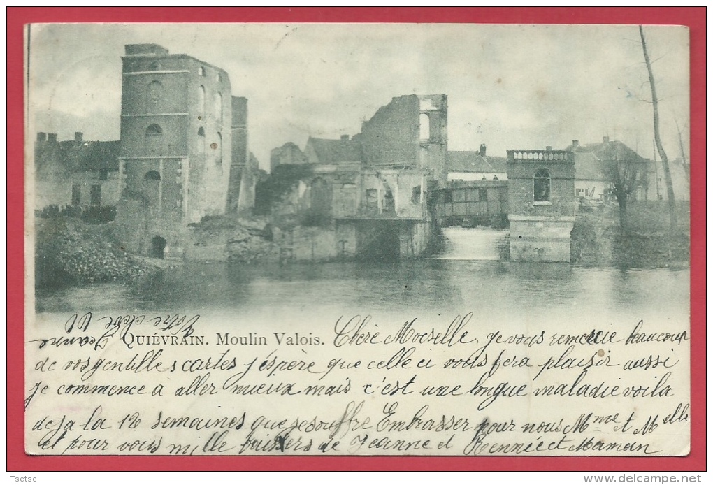 Quiévrain - Le Moulin Valois - Précurseur 1900 ( Voir Verso, Cachet Spécial ) - Quiévrain