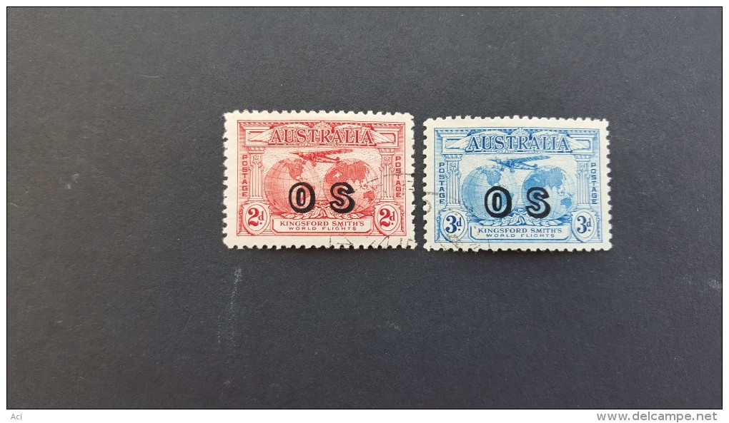 Australia 1932 Kingsford Smith Overprinted OS Used - Sheets, Plate Blocks &  Multiples