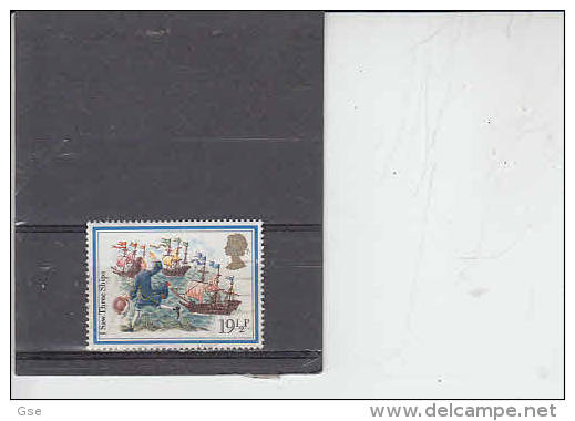 GRAN BRETAGNA 1982  - Unificato  1064 - Natale - Navi - Used Stamps