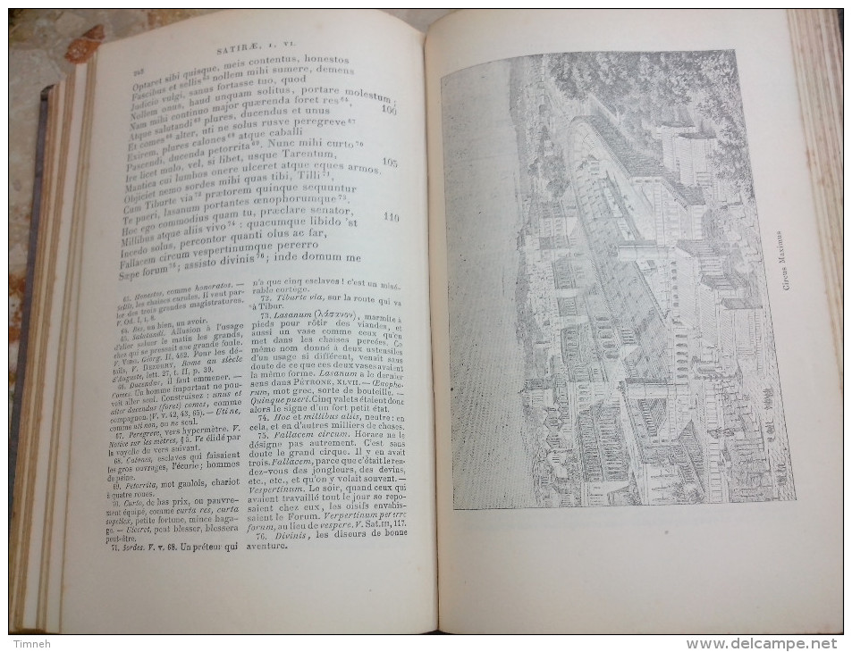 QUINTI HORATII FLACCI OPERA TEXTE LATIN CARTELIER PASSERAT 1906 par CARTELIER PASSERAT DELAGRAVE + NOTES français