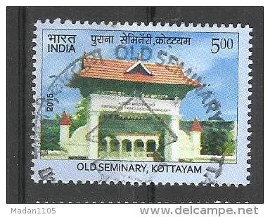 INDIA, 2015,  Old Seminary Kottayam Architecture, FIRST DAY CANCELLED - Gebruikt