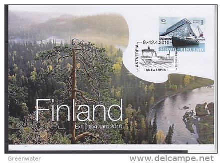 Finland 2010 Exhibition Card Antverpia (F4270) - Cartas & Documentos