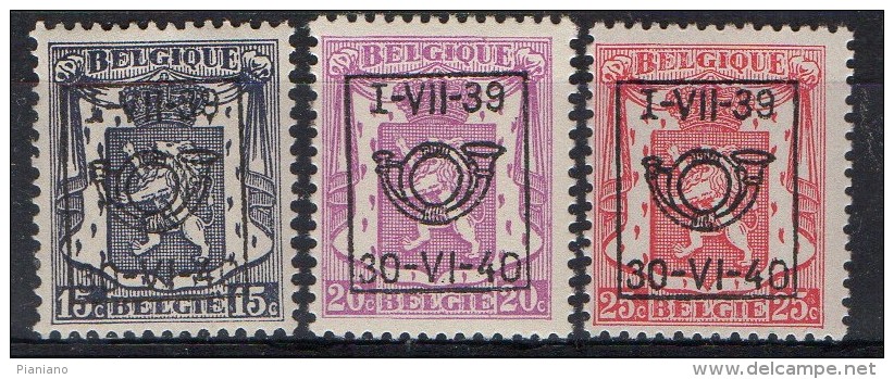 PIA - BEL - 1939-40 : Stemma Preannullato  :  1-VII-39 / 30-VI-40 - (UN  6A) - Typo Precancels 1936-51 (Small Seal Of The State)
