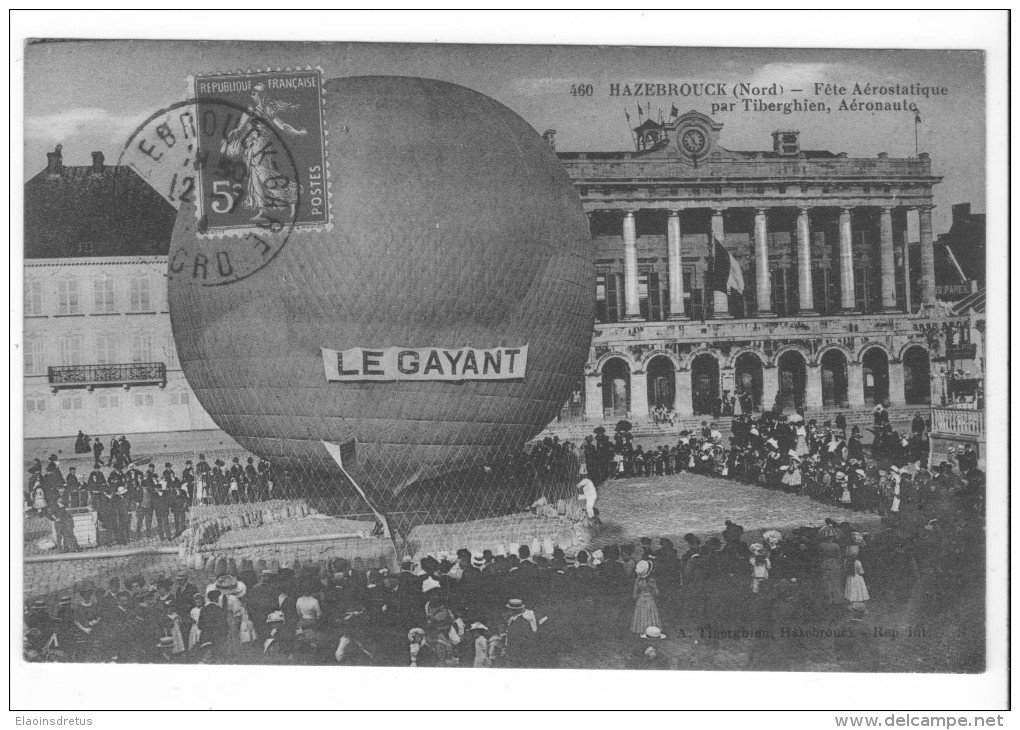 Hazebrouck (59) - Ballon "Le Gayant". Bon état, A Circulé. - Hazebrouck