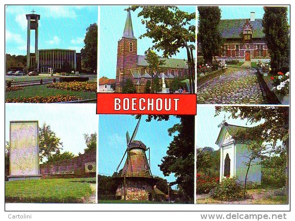 Boechout Multi View Oa Molen Kapel  Moulin Chapelle  Groeten Uit - Boechout