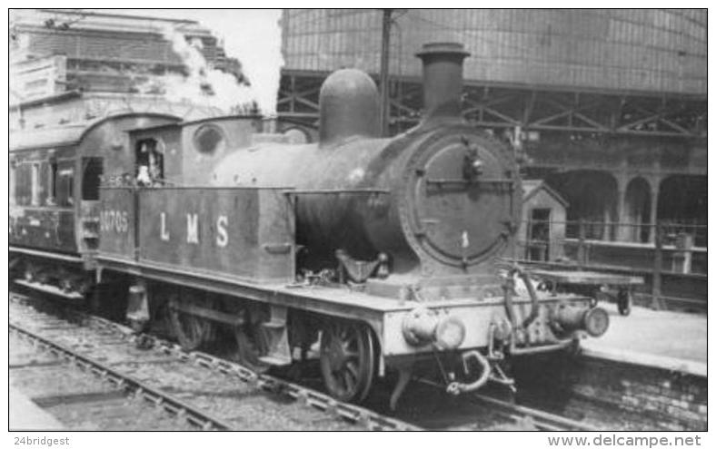 L&Y 2-4-2T Locomotive At Manchester London Rd Railway StaTION - Railway