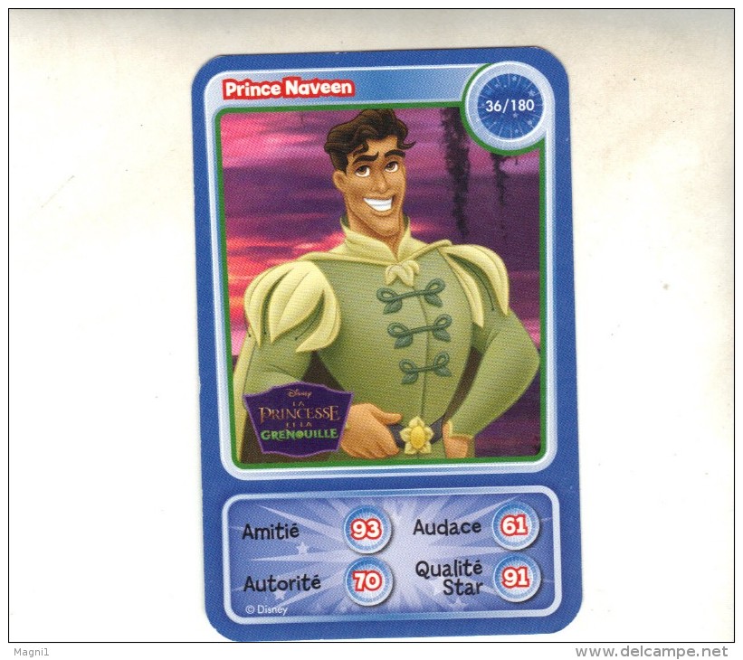 Auchan Disney N° 36/180 - Série La Princesse Et La Grenouille - Prince Naveen - Disney