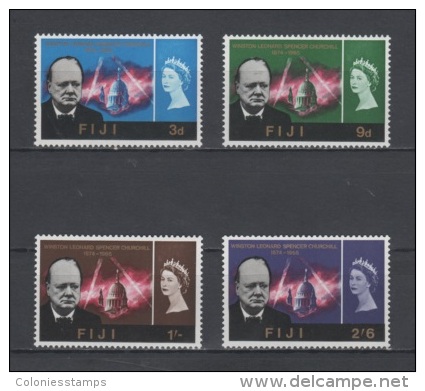 (S1327) FIJI, 1966 (Churchill Memorial Issue). Complete Set. Mi ## 187-190. MNH** - Fidji (...-1970)