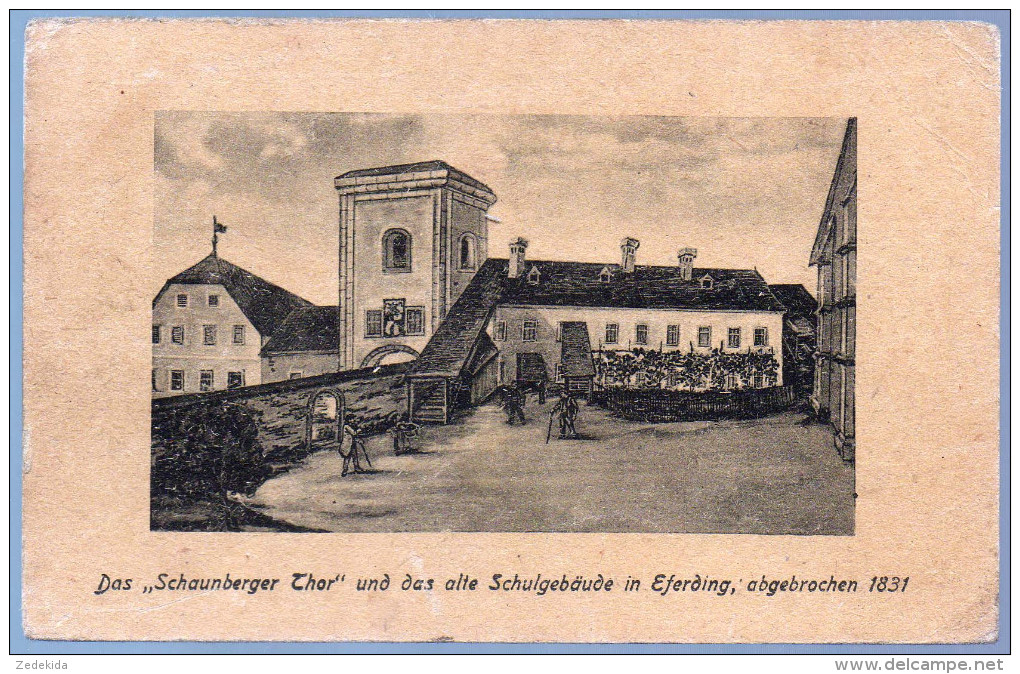 0760 Alte  AK Ansichtskarte - Schaunberger Thor Schule Eferding 1938 - Eferding