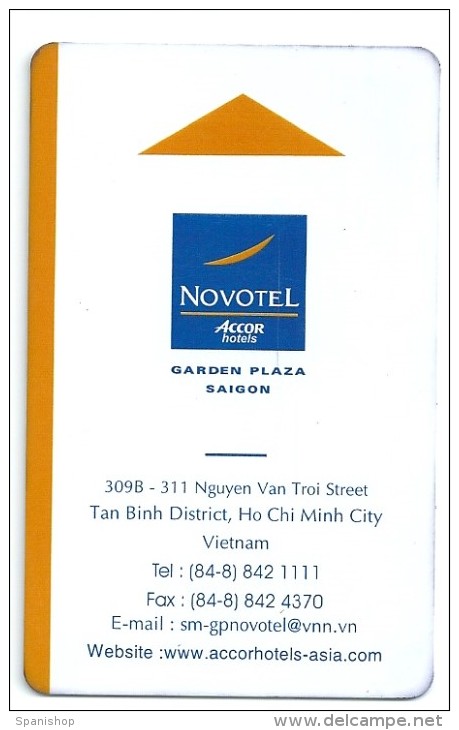 HOTEL NOVOTEL GARDEN PLAZA SAIGON VIETNAM Llave Clef Card Keycard Karte - Hotel Labels