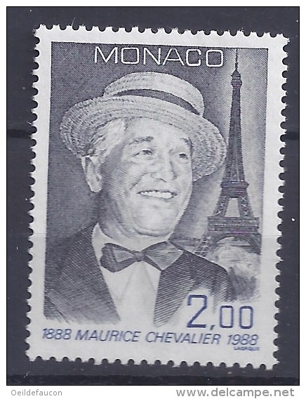 MONACO - Yvert - 1639** - Cote 2,80 € - 1Centenaire De La Naissance De Maurice Chevalier - Sänger