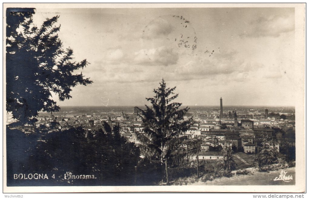 Fotokarte  BOLOGNA - Panorama, 1925 Nach STEINWIESEN - Bologna