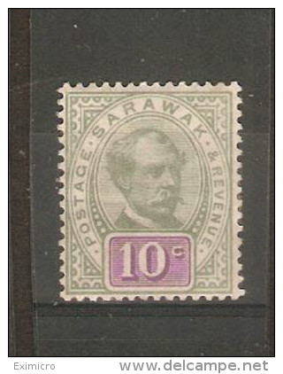 SARAWAK 1888 - 1897 10c SG 15 MOUNTED MINT Cat £55 - Sarawak (...-1963)