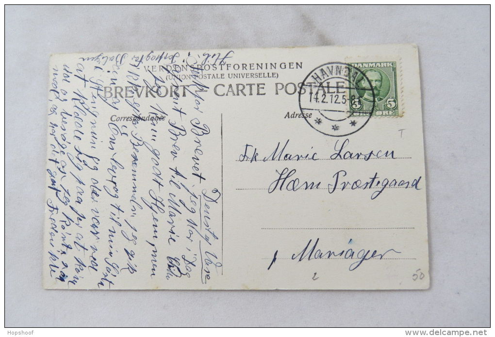 Postcard Postkarte Denmark Danmark Dänemark Hilsen Fra Kneiste Havndal 1912 - Denemarken