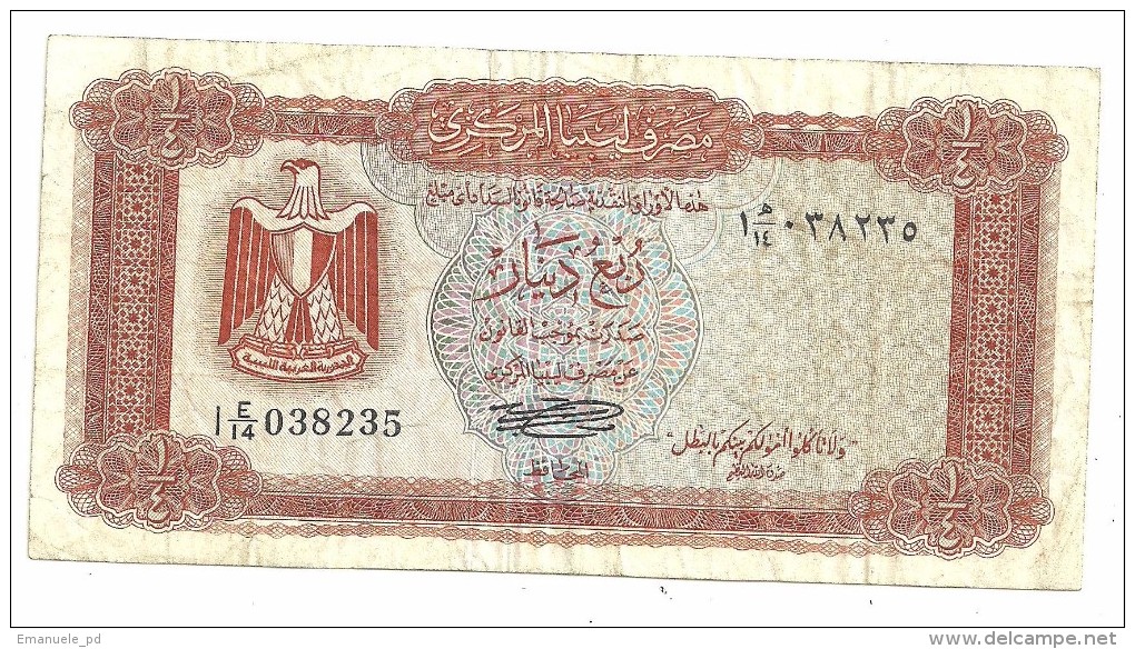 Libya 1/4 Dinar 1972 .H. - Libië