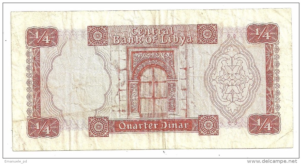 Libya 1/4 Dinar 1972 .H. - Libia