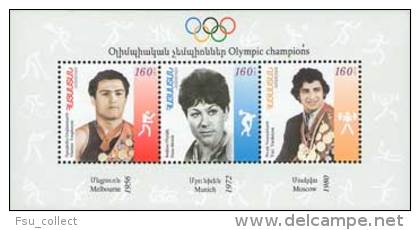 Armenia 2010. Mih. Block 38 Olympic Champions. S/S MNH ** - Arménie