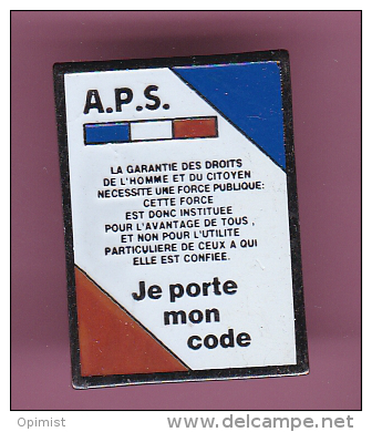 46489- Pin's-APS. Code.republique Française... - Administrations