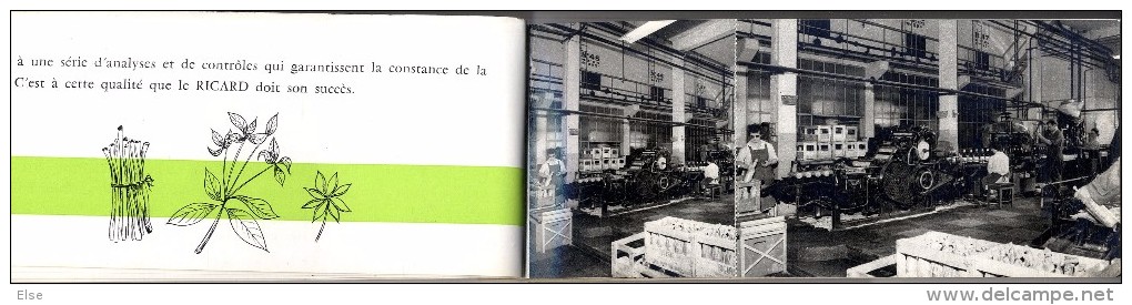 MARSEILLE  LA SOCIETE RICARD  CARNET COMPRENAND 7 CARTES ET INTERCALAIRES EXPLICATIFS - Artigianato