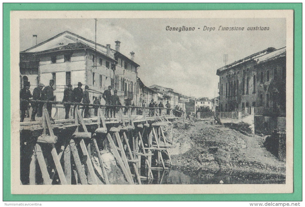 Conegliano  Militari Italiani Sul Ponte - Treviso